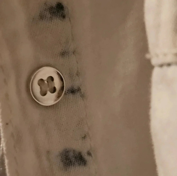 Derek Heart Bleached denim button down shirt - Picture 4 of 8